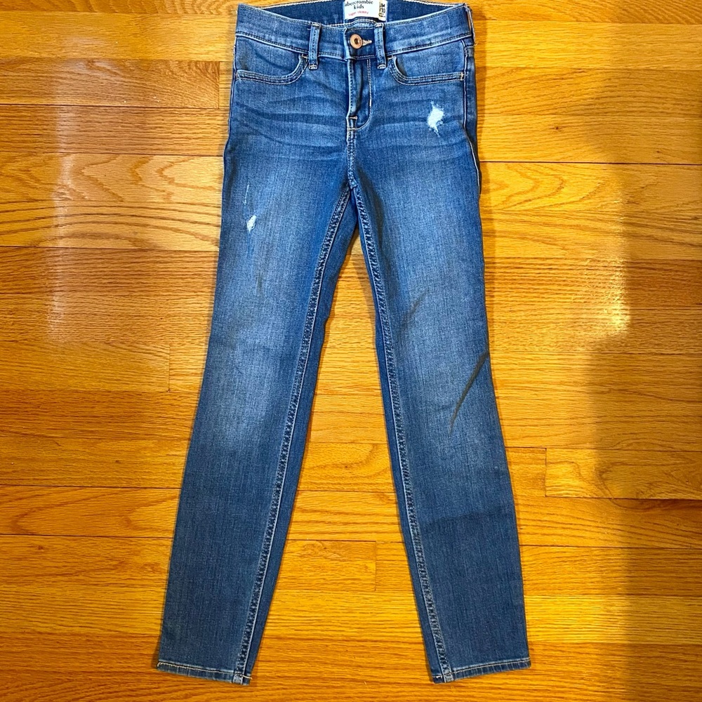 Abercrombie Kids Distressed Super Skinny Denim